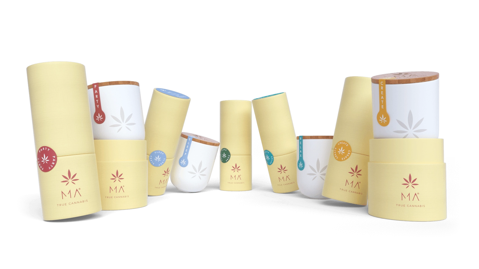 MA Switzerland CBD Cannabis All Packaging