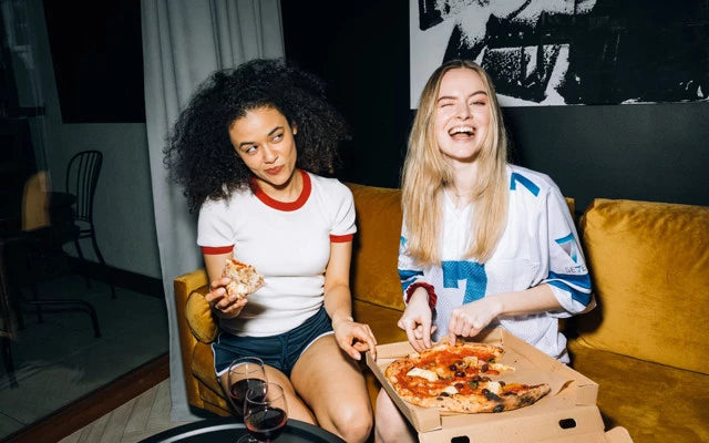Movie night on a Pizza Day. Add CBD for the perfect evening bundle